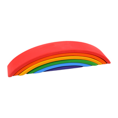 **Pre-order (Ships in 2-3 Weeks)**6 Pcs Wooden Rainbow Bridge Stacking Building Blocks