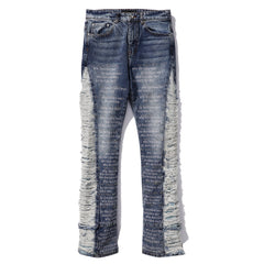 West Coast Choppers Contrast Spliced Denim Jeans
