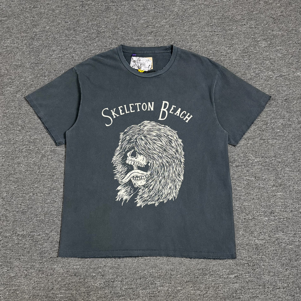 GALLERY DEPT. SKELETON BEACH GRIT TEE 骷髅印花复古高街短袖