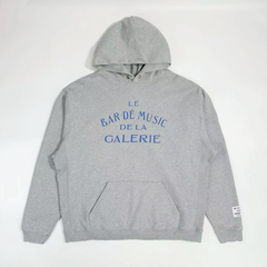 GALLERY DEPT. LE BAR VINTAGE HOODIE Hemp Grey Blue Alphabet Music Bar Hoodie Sweatshirt
