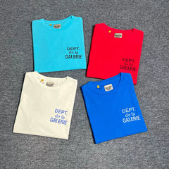 GALLERY DEPT. French T-shirt with French logo letter print short sleeved shirt for both men and women