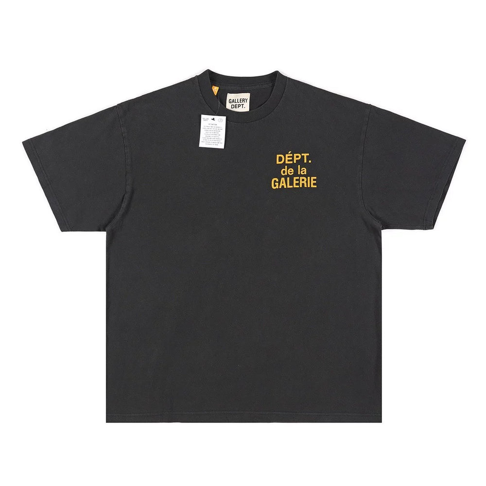 GALLERY DEPT. Washed French Logo Vintage Tee French Washed Retro T-shirt