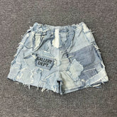 GALLERY DEPT.PATCHWORK ZUMA SHORTS Splicing Patch Heavy duty Cowboy Shorts