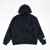 GALLERY DEPT. COLLAGE HOODIE Black Collage Patch Splicing Damaged Hoodie Sweatshirt