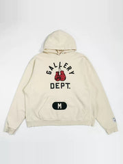 GALLERY DEPT. BOXING MERCH HOODIE Blue Boxing Gloves Size Loose Hoodie