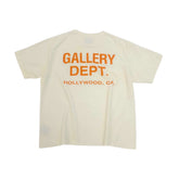 GALLERY DEPT Souvenir Tee new beige basic print slogan short sleeved T-shirt trendy men and women