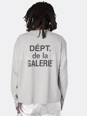 GALLERY DEPT. FRENCH COLOR L/S letter printed unisex long sleeved T-shirt