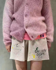 GALLERY DEPT. INSOMNIA SHOPTS Ink Splashed Dirty Washed Old Hairy American High Street Shorts