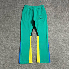Gallery Dept. Flare Sweatpants Vintage color blocking patchwork sports sweatpants micro flared pants