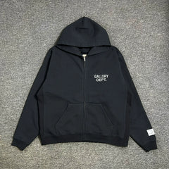 GALLERY DEPT. 90'S FULL ZIP Alphabet Logo Hoodie Loose High Street Zipper cardigan Coat