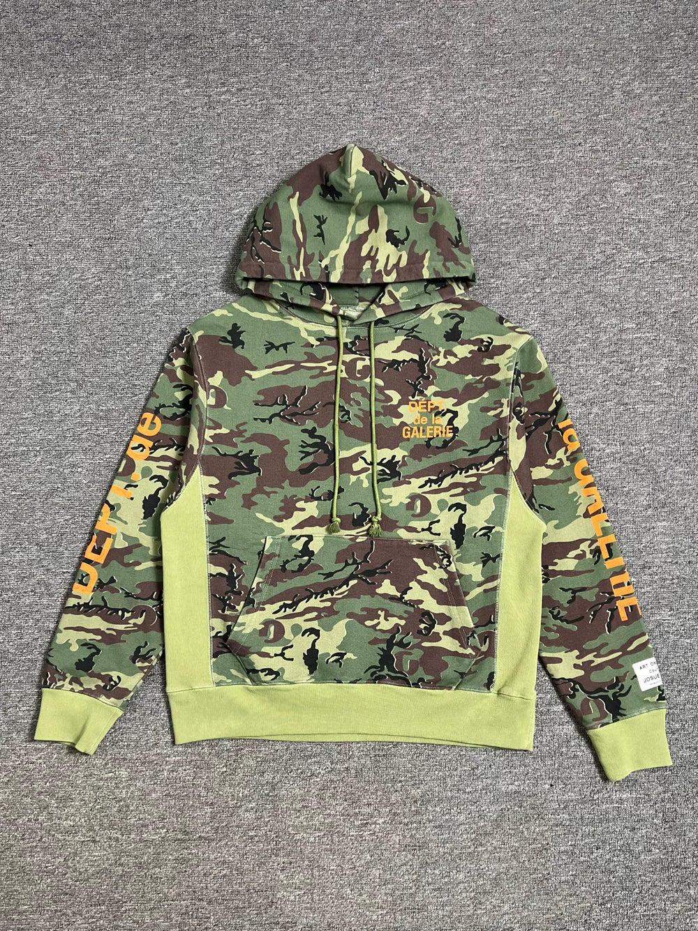 GALLERY DEPT. Camouflage Cotton Jersey Hoodie French Camouflage Hoodie Sweatshirt