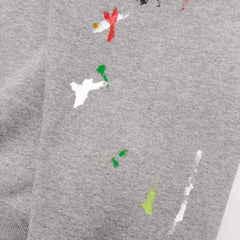GALLERY DEPT hand-painted splashed ink gray small letters American high street vintage hoodie