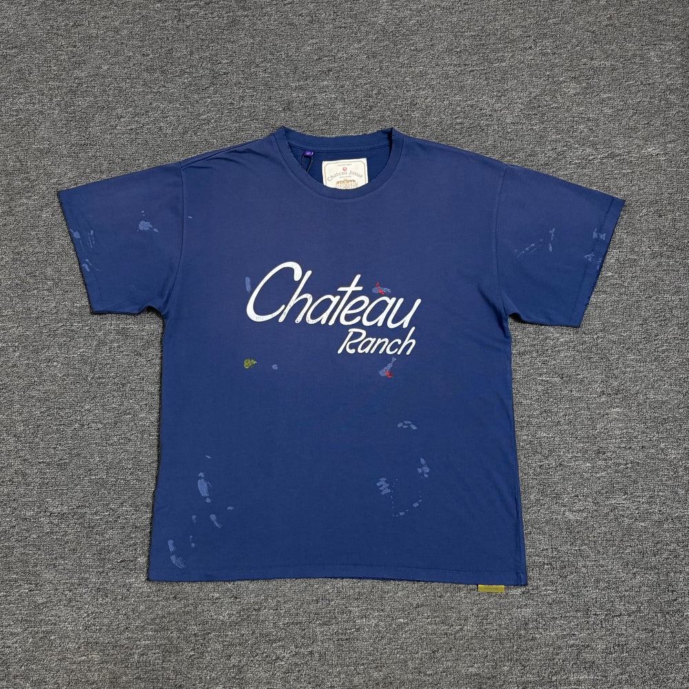 GALLERY DEPT. CHATEAU RANCH TEE Winery hand-painted splashed ink high street short sleeved T-shirt