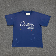 GALLERY DEPT. CHATEAU RANCH TEE Winery hand-painted splashed ink high street short sleeved T-shirt