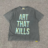GALLERY DEPT.BROKEN ATK VINTAGE TEE Shattered Letter Printed Short Sleeve High Street T-shirt for Men