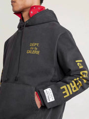 Gallery Dept. De la Galerie Hoodie French letter printed hoodie high street sweatshirt