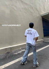 GALLERY DEPT. Washed French Logo Vintage Tee French Washed Retro T-shirt