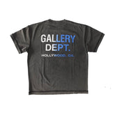 gallery dept new retro gradient print loose casual short-sleeved T-shirt trendy
