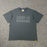 GALLERY DEPT.HOUSE OF HORRORS TEE haunted house letters high street vintage short sleeved T-shirt