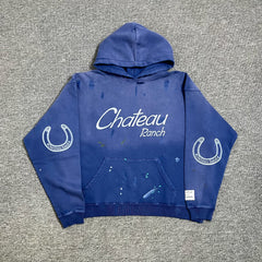 GALLERY DEPT.CHATEAU RANCH DISTRESSED HOODIE破洞泼墨卫衣帽衫