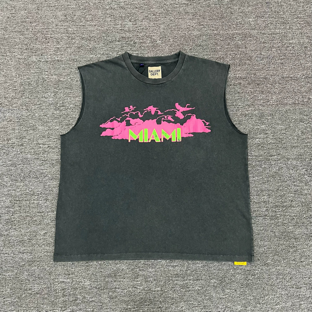 GALLERY DEPT. Collins Sleeveless Printed Tank Miami Sleeveless Tank Top