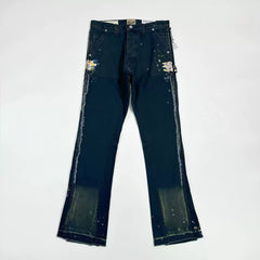 GALLERY DEPT. LA FLARE CARPENTER ink splashing micro-flare lumbering jeans