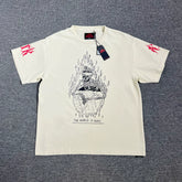 GALLERY DEPT. THE WORLD IS OURS TEE Skull Flame Printed High Street Short sleeved T-shirt
