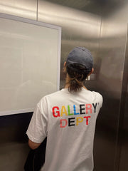 New gallery dept vintage washed distressed distressed color letter printed street trendy short sleeved T-shirt