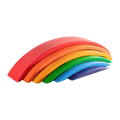 **Pre-order (Ships in 2-3 Weeks)**6 Pcs Wooden Rainbow Bridge Stacking Building Blocks