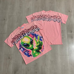 DUAA High-Contrast Direct Print Graphic Streetwear T-Shirt