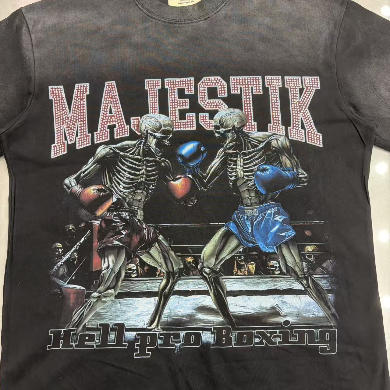 MAJESTIK Character Graphic Crewneck T-Shirt