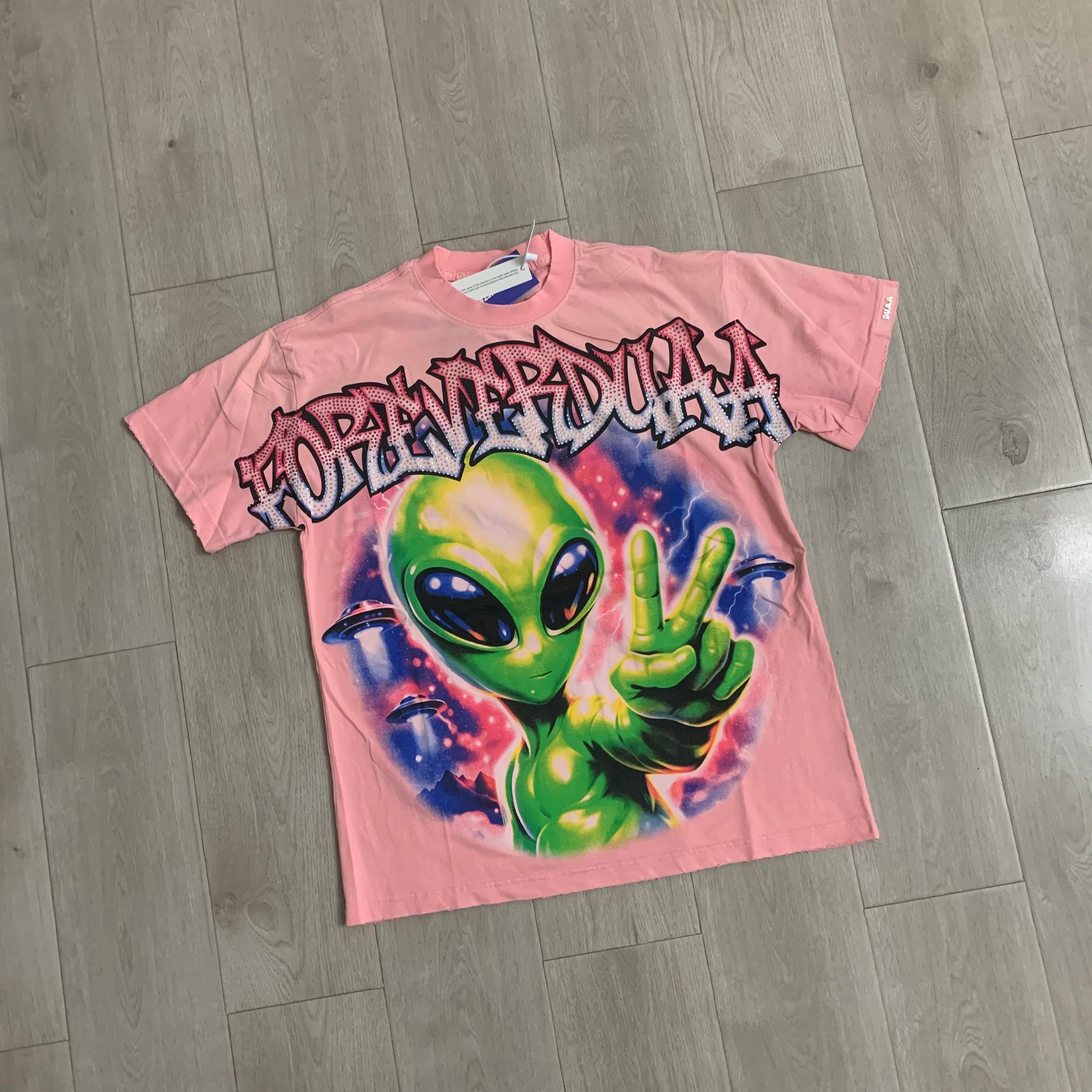 DUAA High-Contrast Direct Print Graphic Streetwear T-Shirt