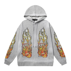 West Coast Choppers Flame Graphic Pullover Hoodie