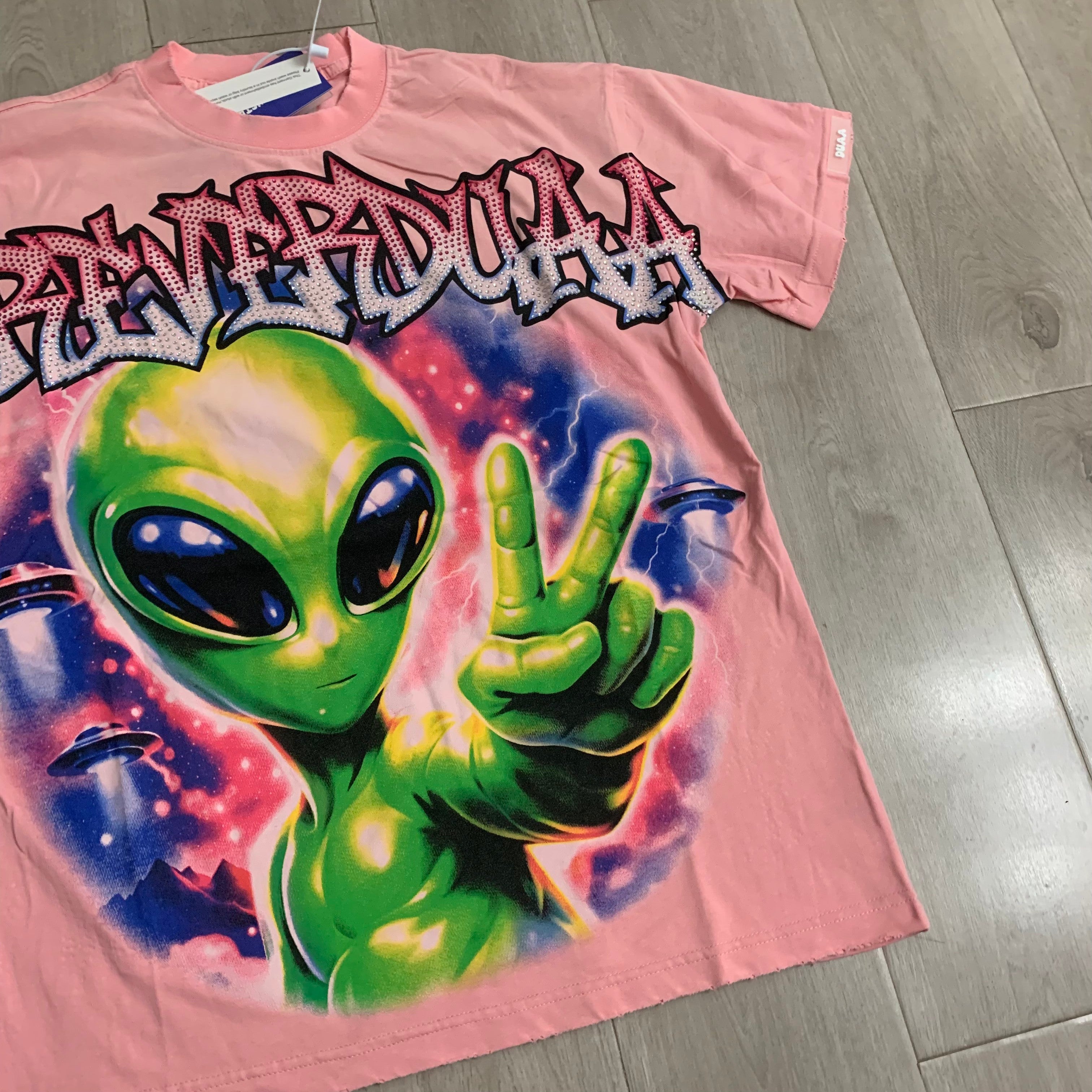 DUAA High-Contrast Direct Print Graphic Streetwear T-Shirt