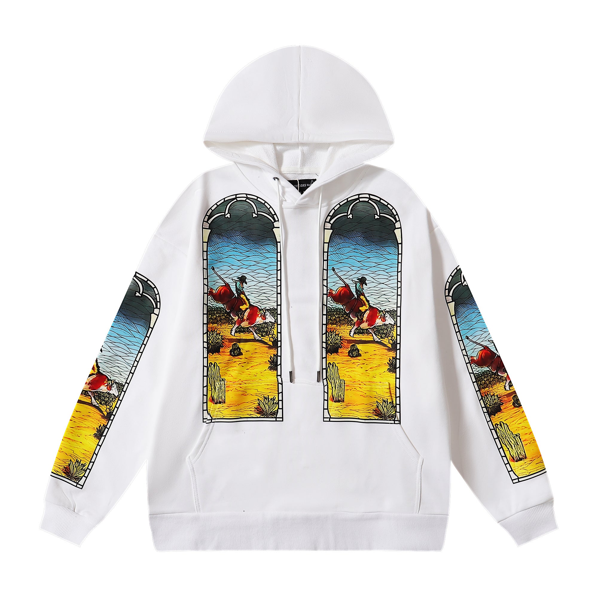 West Coast Choppers Graphic Printed Pullover Hoodie White