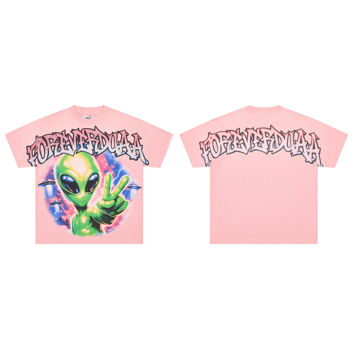 DUAA High-Contrast Direct Print Graphic Streetwear T-Shirt