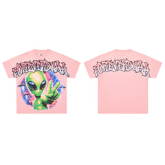 DUAA High-Contrast Direct Print Graphic Streetwear T-Shirt
