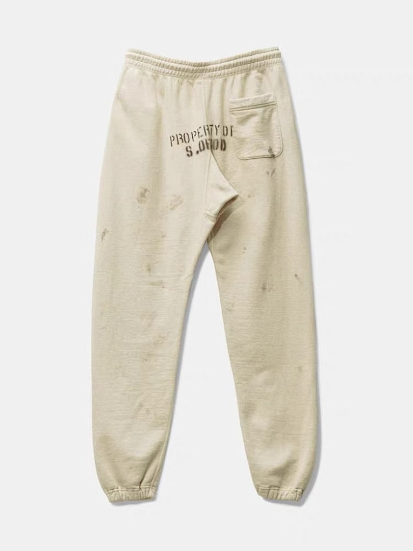 Saint Michael ST334 Grid Panel Graphic Sweatpants