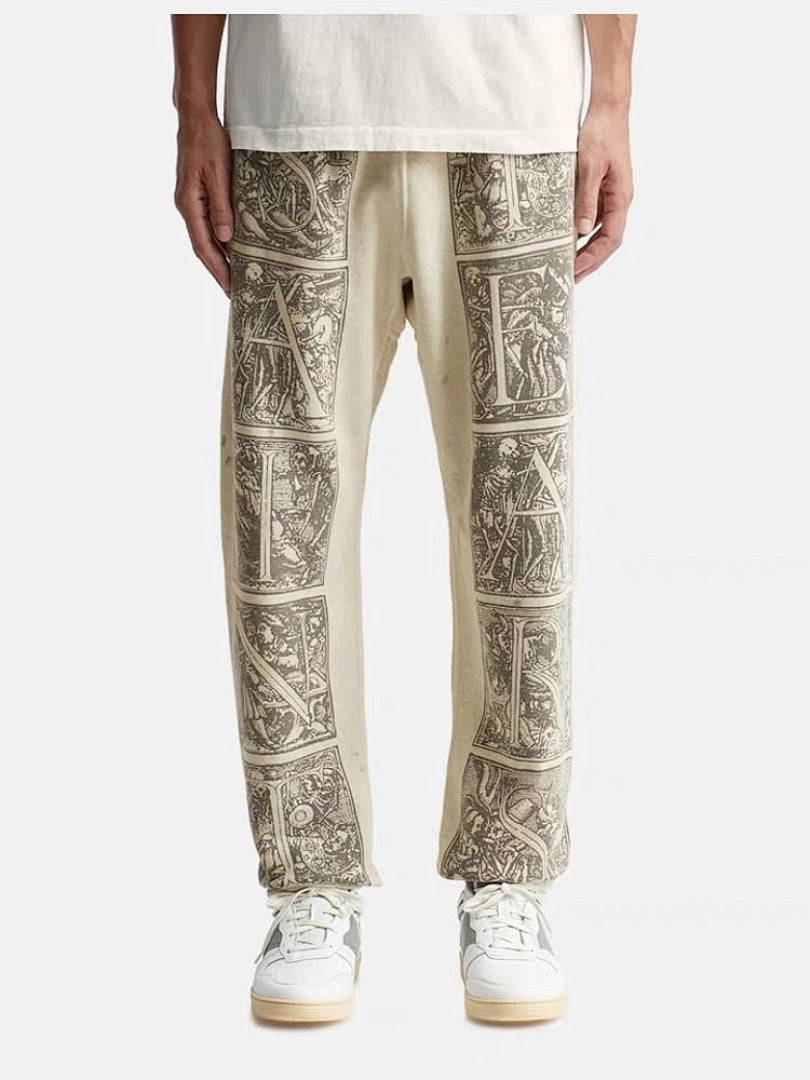 Saint Michael ST334 Grid Panel Graphic Sweatpants
