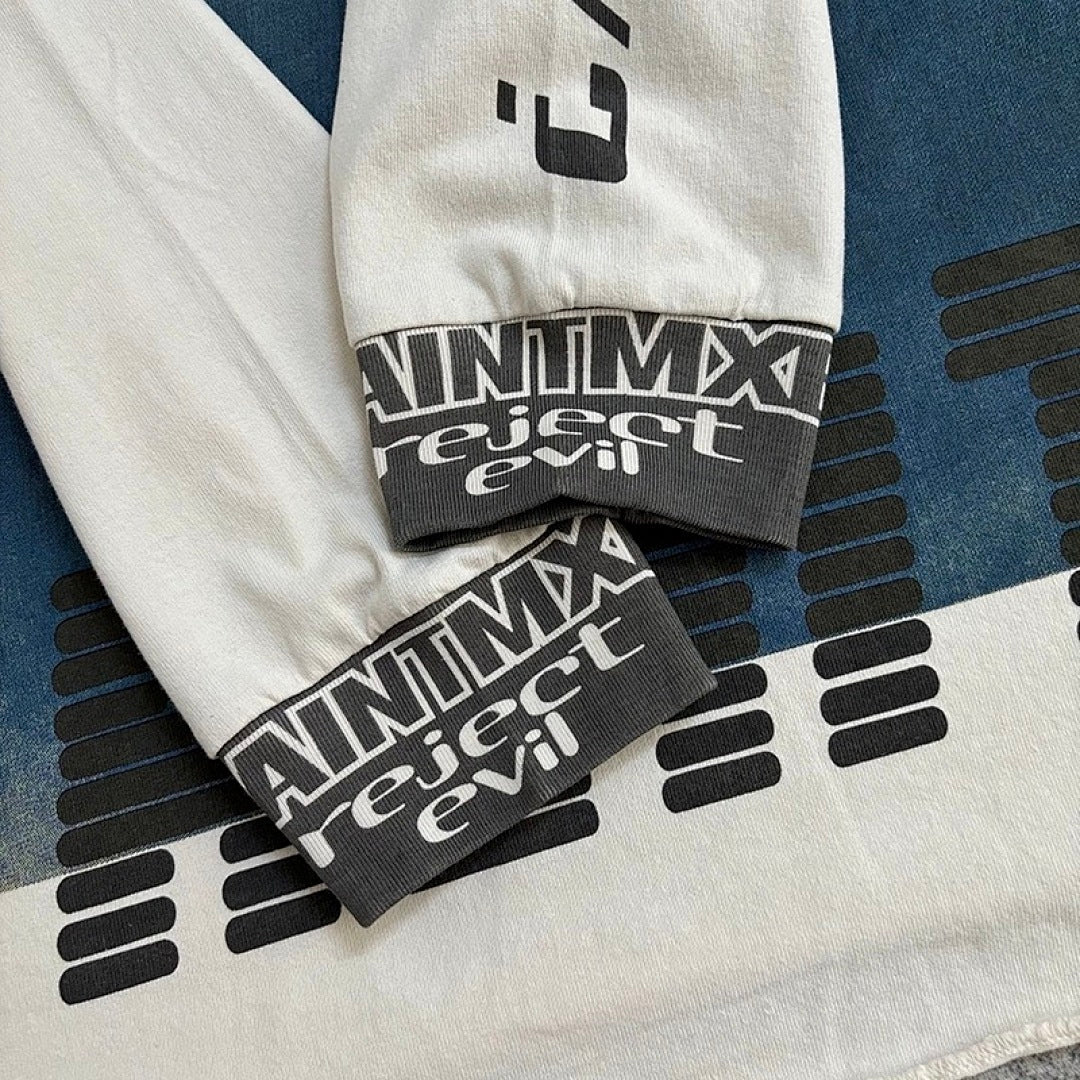 Saint Michael High-Collar Lightning & Arch Logo Sweatshirt
