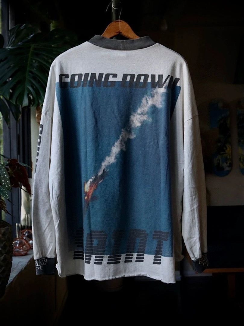 Saint Michael High-Collar Lightning & Arch Logo Sweatshirt