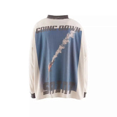 Saint Michael High-Collar Lightning & Arch Logo Sweatshirt