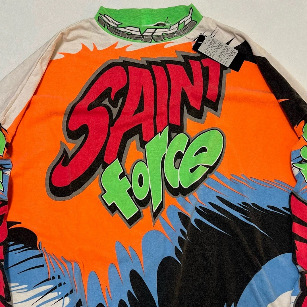 Saint Michael Bold Racing Graphic Long Sleeve Jersey
