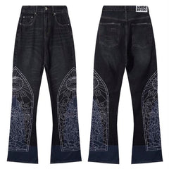 West Coast Choppers Dark Wash Graphic Denim Jeans