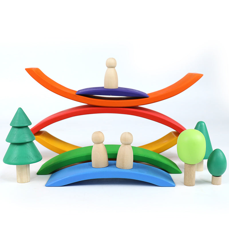 **Pre-order (Ships in 2-3 Weeks)**8 Pcs Wooden Trees Toy Set