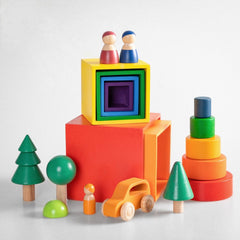 **Pre-order (Ships in 2-3 Weeks)**8 Pcs Wooden Trees Toy Set