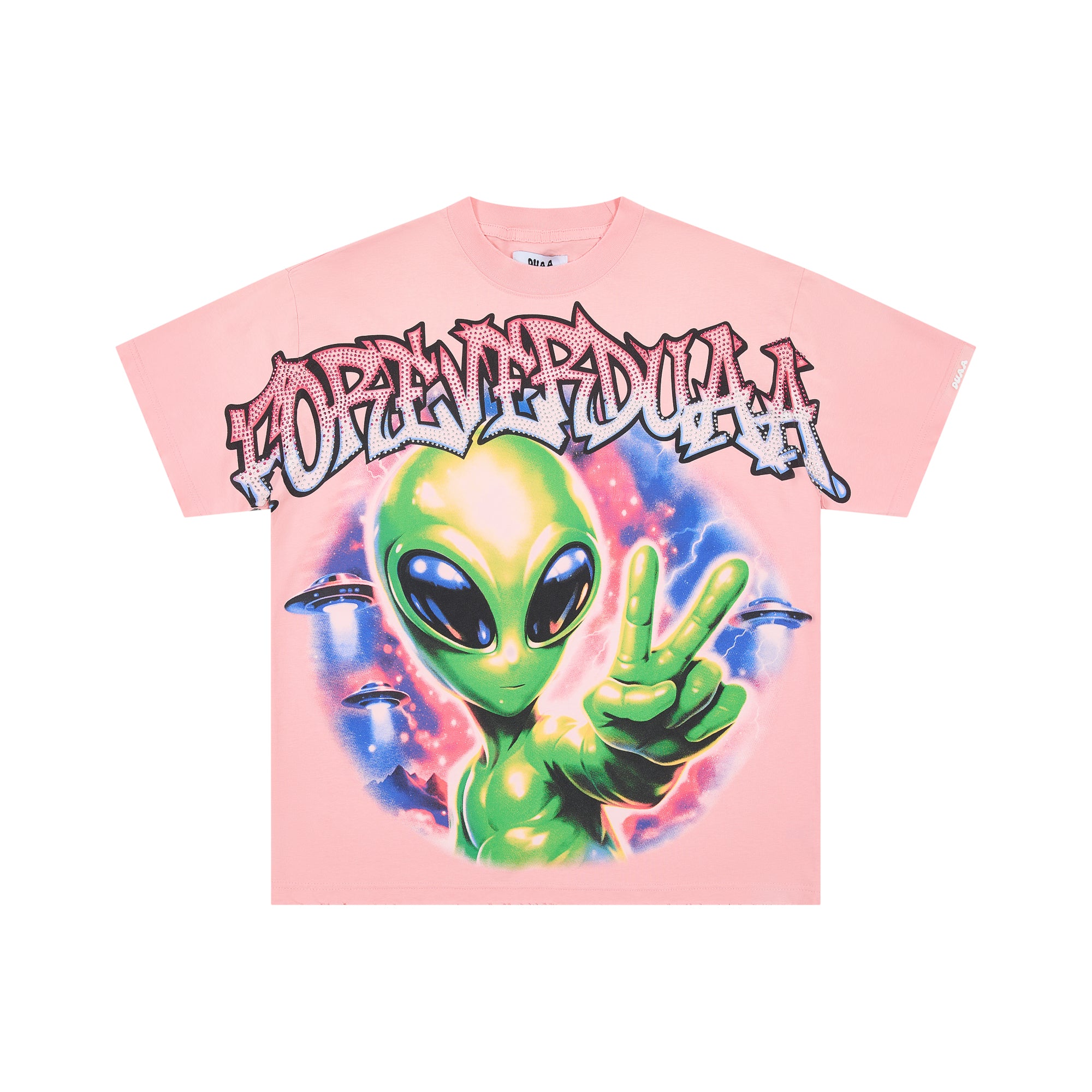 DUAA High-Contrast Direct Print Graphic Streetwear T-Shirt