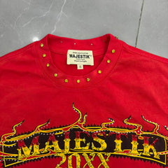 MAJESTIK Race Driver Graphic Crewneck T-Shirt