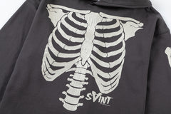 Saint Michael ST148 Skeleton Graphic Hoodie