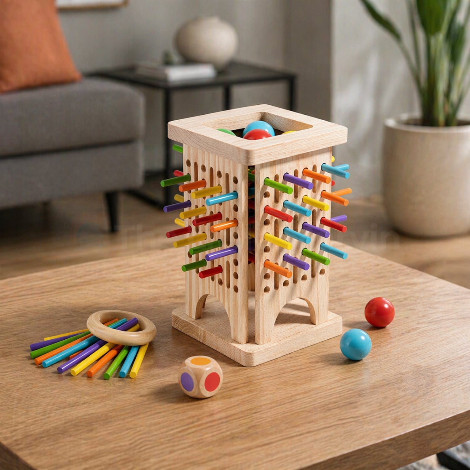 Montessori Stick Tower Game